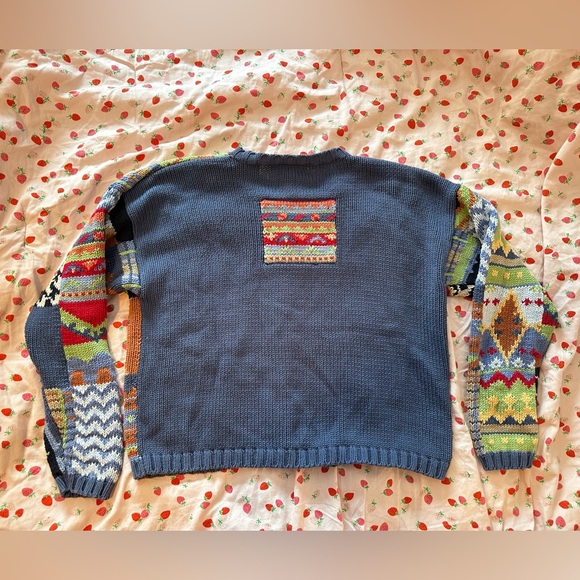 Colorful Patchwork Sweater - Picture 2 of 8